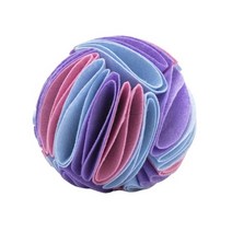dog sniffing mat toys for small dog snuffle ball training food slow feeding pad 접을 수 있는 애완 동물 코 담요 장, 푸른, 20cm