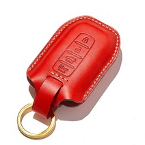 호즈 신형오피러스 스마트키케이스 자동차 소가죽 차키홀더 100%핸드메이드 차키커버 키지갑 키링 선물포장, HK01-실버 브라운