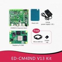 라즈베리파이 코딩 진동센서 스마트팜 라즈베리 파이 CM4102000 CM4102008 CM4102016 CM4102032 CM4002000 CM4002008 CM4002016 CM, CM4IND-V13-Kit_CM4002032