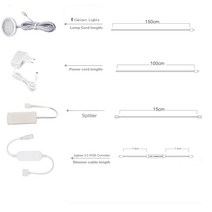 DC12V Zigbee RGB LED 캐비닛 조명 디밍 주방 카운터 가구 키트 Smartthings tuya Hub Echo Plus, [04] AU Plug, [02] 3pcs RGB Kit