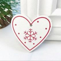 트리 장식 소픔 데코 용품 5pcs 눈꽃하트 B_화이트