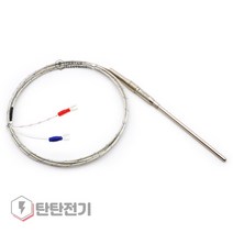 TC-RR 타입 K 열전대 CA 보호관 4.8파이 100mm 2m 온도 센서 프로브 와이어 리드형 THERMOCOUPLE