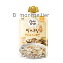 남양 아이꼬야 맘스쿠킹 이유식 100g, 100% 국내산 쌀 전복과 표고버섯, 90개