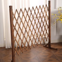 STARRY 접이식 화단울타리 방부목 정원꾸미기 애완 동물 펜스 2m 신축 가능, 150cm X 200cm