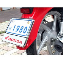 오토바이 튜닝 번호판 혼다 패션 넘버판 PCX 포르자 스쿠터, 화이트