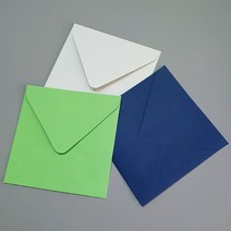 메리토리오 사각 칼라봉투 (135x135mm) 10매묶음, 밍크지120g (백회색)