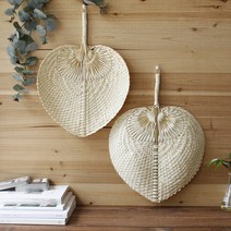 자연 대나무 속대 살 부채 1P 라탄 인테리어소품 디자인 아이디어 상품