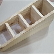 나이테가구목공방 다용도 수납공간 삼나무 원목 미니 4칸 경사 공간박스 1개