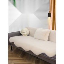 퍼 털 쇼파커버 돌쇼파매트 겨울 두꺼운 매트 패드, 60x200cm, 다크 그레이