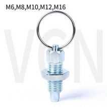 217 핸들 억제 가능한 플런저 스프링 핀 인덱싱 리턴 타입 M6 M8 M10 M12M16 잠금 나사 인덱스 볼트 재고 있음, 01 VCN217-LK_06 M16-8