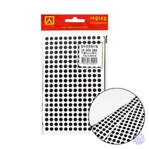 원형스티커 지름5MM 7매 검정 팬시스티커 오피스용품 사무용스티커 문구도매