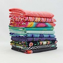 컴퍼니24 툴라 핑크 팻 쿼터 번들 (10개) 프리 스피릿 45 72cm x 53 34cm(18 21인치) 패브릭 컷 DIY 퀼트 원단