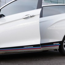 [JS AUTOMOTIVE] 쉐보레 더넥스트스파크 도어가니쉬 삼색 튜닝 몰딩 랩핑 엠블럼 데칼스티커 인테리어 악세사리 용품, B타입, 화이트_퍼포먼스