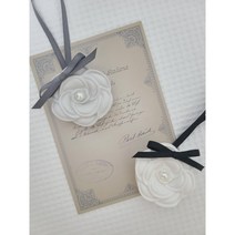 향기퐁당 리본 까멜리아 석고방향제, 베이비파우더