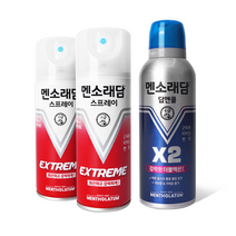 멘소래담 스프레이 익스트림핫 180ml X 2개 + 멘소래담 딥앤쿨 에어로솔 150ml X 1개, 멘소래담익스트림핫2개+딥앤쿨에어로솔1개