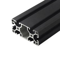 4080 블랙 알루미늄 프로파일 압출 CNC 3D 프린터 부품 용 유럽 표준 알루마이트 선형 레일, 450mm