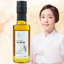 청람 맑고 고소한 국산들기름 저온압착 통들깨100%, 1개, 180mL