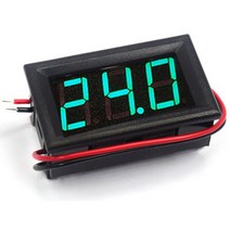 측량 용품 디지털 계 패널 미터 DC 4.5V ~ 30V 적색 청색 녹색 6V 12V 전기 바이크 오토바이 자동차, 03 green_04 0-30V Three Wire