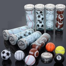 유머있는 특이한 각종스포츠모양 골프공(2피스 3구) 선물 비거리 기념 세트, 야구공3P