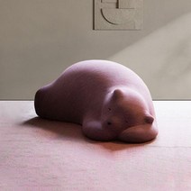 싱글소파 북유럽 잠자는 곰 게으른 소파 동물 좌석 창의적인 북극곰 어린이 의자 연예인 거짓말 등받이 베개 거실, [02] Purple knit surface