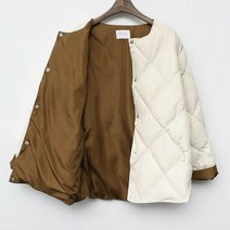 소문난여자옷다이아 배색 믹스 패딩 사은품증정