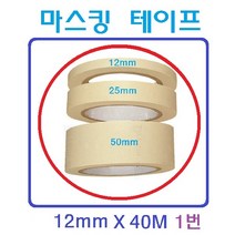 종이 마스킹 테이프 종이테잎 실리콘 작업용 자동차 페인트 도색 도장작업시, 1번