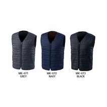 남문 티뷰크 마크 MK-672 퀄팅 폴라플리스 안감 조끼 경량 나일론 마이크로 패딩 기모안감