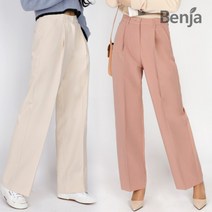 [벤자] BENJA SL7P 핀턱 와이드 롱 슬랙스 정장바지 5컬러