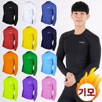 S~2XL 겨울용 이너웨어 스포츠 언더레이어 기모 내복 티셔츠