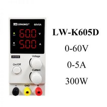 DC파워서플라이 직류 전원공급기 lw 3010d dc 전원 공급 장치 30v 10a 4, K605D/60V5A(3자리 표시)