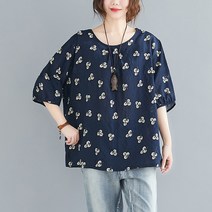 Girl Wow 반팔 티 왕언니 빅 사이즈 루즈 여름 쿨링 원단 한복 티