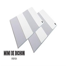 미미드비숑 폴더매트(4단) 120x160 (2P), 미미드비숑 폴더매트 크림 그레이(2P)