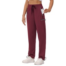 Cakulo 여성 골프 루즈 핏 팬츠 아미 그린 3XL 4416317106, 3X-Large, 27-wine Red