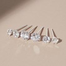 925실버 베이직 큐빅 귀걸이