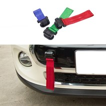 차량용 스트랩 견인고리 견인후크 감성마력, 블랙, 1개