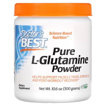 닥터스베스트 순수 L. 글루타민 분말 300g(10.6oz) 위장점막 근육 재생 운동후 보충제 고약사 역류성