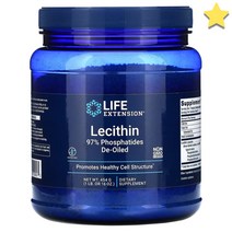 라이프 익스텐션 레시틴 97% 포스파티드 디오일드 x 454g, 1개, 기본