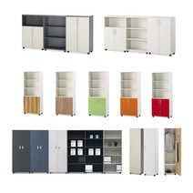 [무료배송]사무실 수납장 2단/3단/5단/옷장 14컬러 잠금캐비넷/책장 사무용 학교 병원, 5단올문장(4도어), 망펄비치