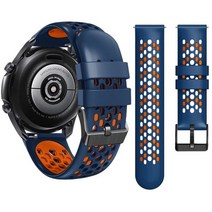 호환 SUUNTO 5/9 PEAK Smart시계줄 시계 밴드 22MM 스트랩 Realme 시계줄 2/시계줄 S/Pro 실리콘, 22mm Realme 2 Pro, 17. Midnight blue Orange