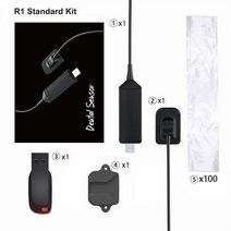 구강세정기 무선 DynImage 치과 디지털 센서 이미징 엑스레이 빠른 내 소프트웨어 2 가지 크기, 1.R1(25.4x36.8x4.4mm)