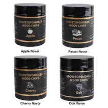 훈연칩 스모크우드 훈연톱밥 바베큐 캠핑 4 종류의 향기로운 훈제 나무 분자 요리 미식가 공기 쿨러 요리, 02 4pcs