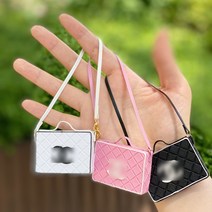 C퀼팅 사각 고급크로스백 파올라레이나 유딩이 구체관절인형 육일돌 미니어쳐 가방 인형소품
