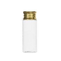 알루미늄캡 10ml 15ml 20ml 30ml 40 ml 어메니티 공병, 1개, 20ml투명용기 골드캡
