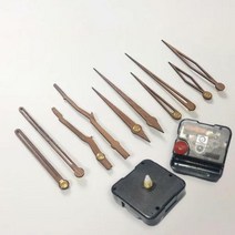 DIY 시계만들기 부품모음 무소음무브먼트 원목바늘, 원목바늘 D형