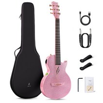 초중급 일렉기타 취미용 연습용 전자기타 동호회 Enya-NOVA GO SP1 스마트 기타 탄소 섬유 어쿠스틱 일렉, 07 Sparkling Pink