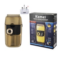 Kemei 2 Hours Fast Charging IPX4 Water프로of Men&39;s Electric Shaver Reci프로cating Full Body Washa, 08 with box-UK