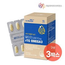 대상웰라이프 마이뉴트리션 알티지 오메가3 x3박스, 4세트, 30정