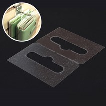 진열대 걸이형 투명스티거 투명텍 6P 철망행거 망고리, 1개