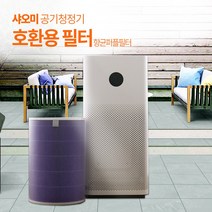 필터연구소 샤오미 공기청정기 호환필터 미에어1 향균형 퍼플필터