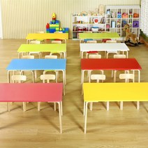 유치원책상 어린이집 책상 의자 가구 학원 테이블, 120*60cm 대형 직사각형 테이블